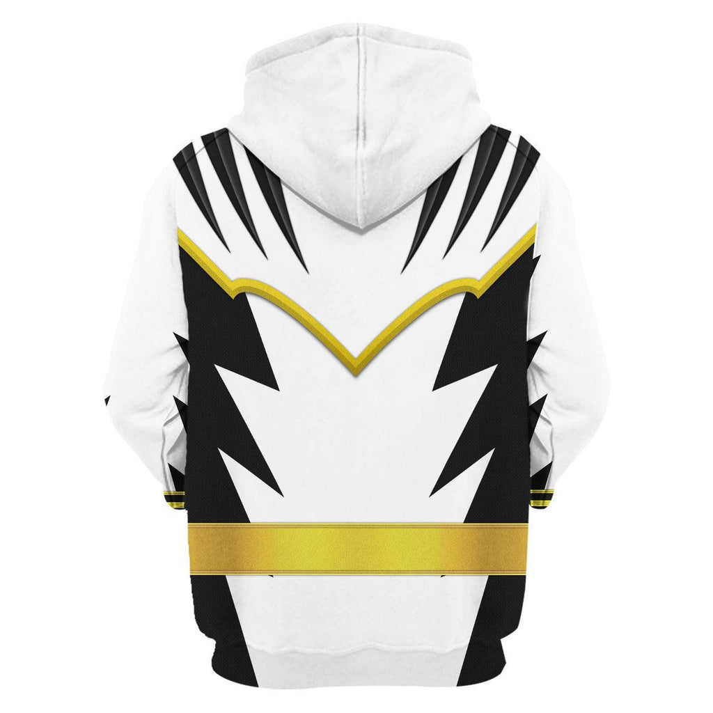 OodieGang White Ranger Dino Thunder Hoodies Sweatshirt T-shirt Hawaiian Sweatpants - OodieGang.com