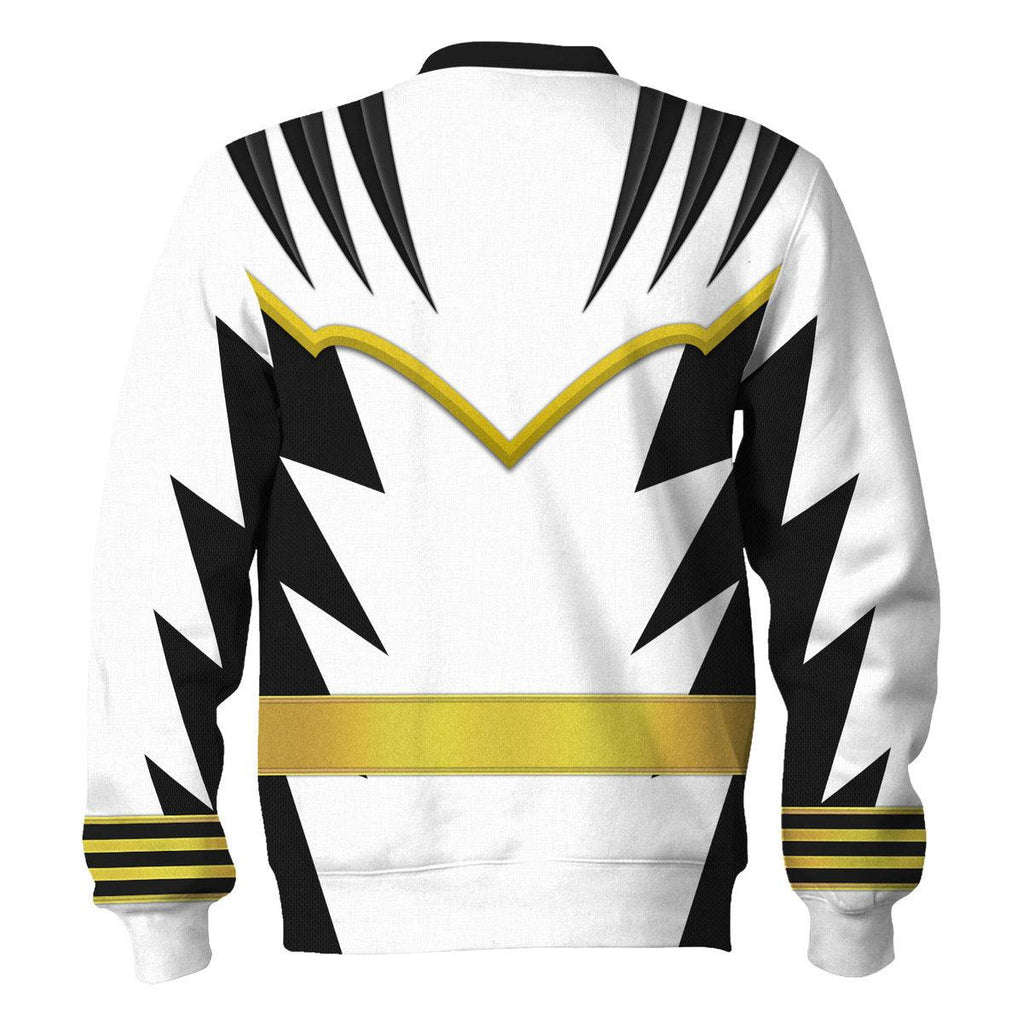 OodieGang White Ranger Dino Thunder Hoodies Sweatshirt T-shirt Hawaiian Sweatpants - OodieGang.com