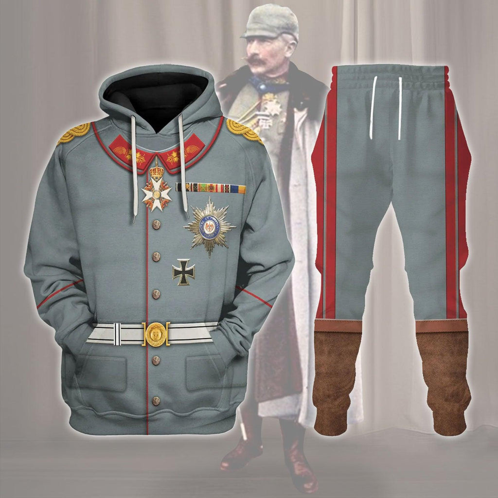 OodieGang Wilhelm II Former German Emperor Costume Hoodie Sweatshirt T-Shirt Tracksuit - OodieGang.com