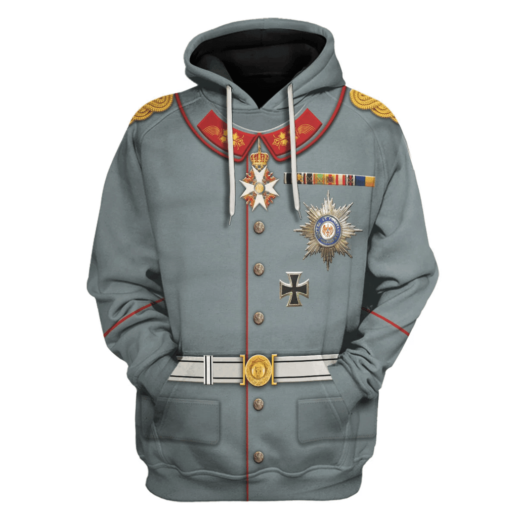 OodieGang Wilhelm II Former German Emperor Costume Hoodie Sweatshirt T-Shirt Tracksuit - OodieGang.com