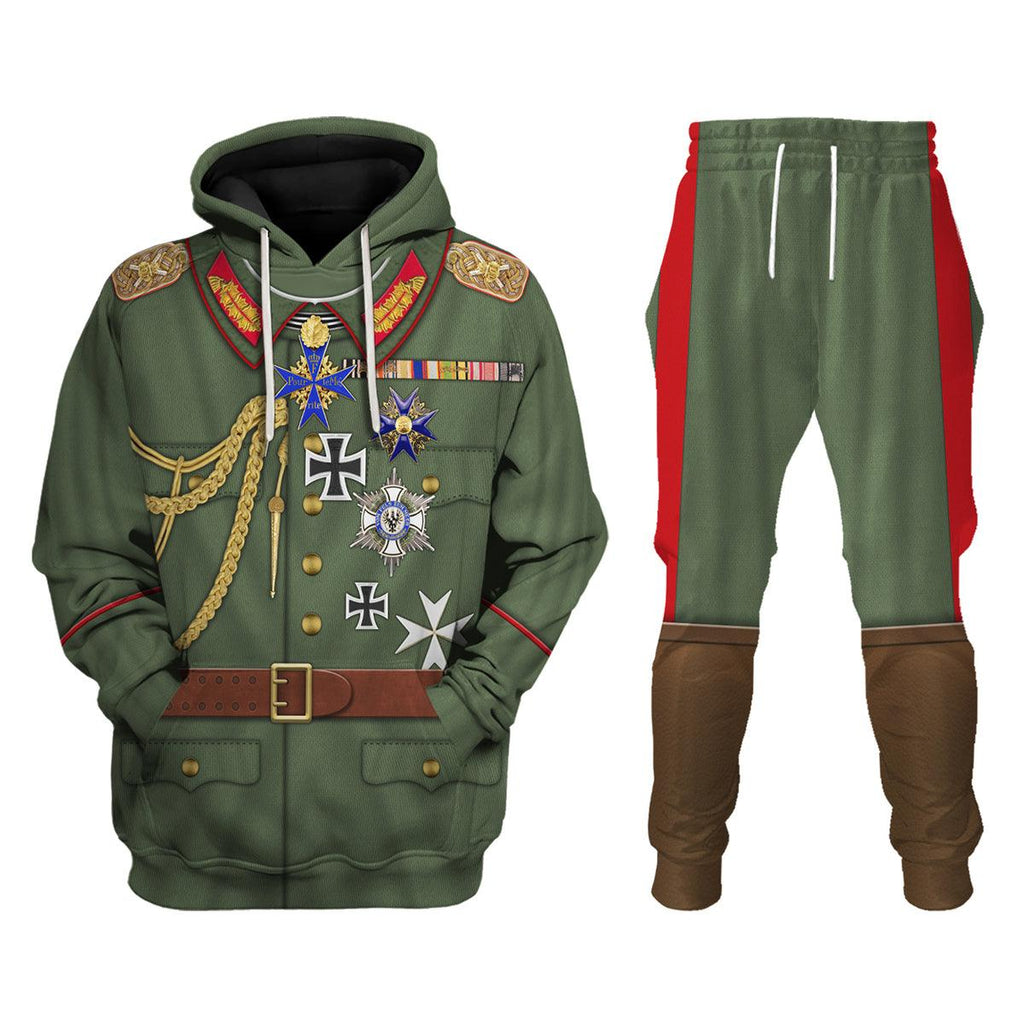 Oodiegang Wilhelm II Uniform German Emperor Costume Hoodie Sweatshirt T-Shirt Tracksuit - Oodiegang.com