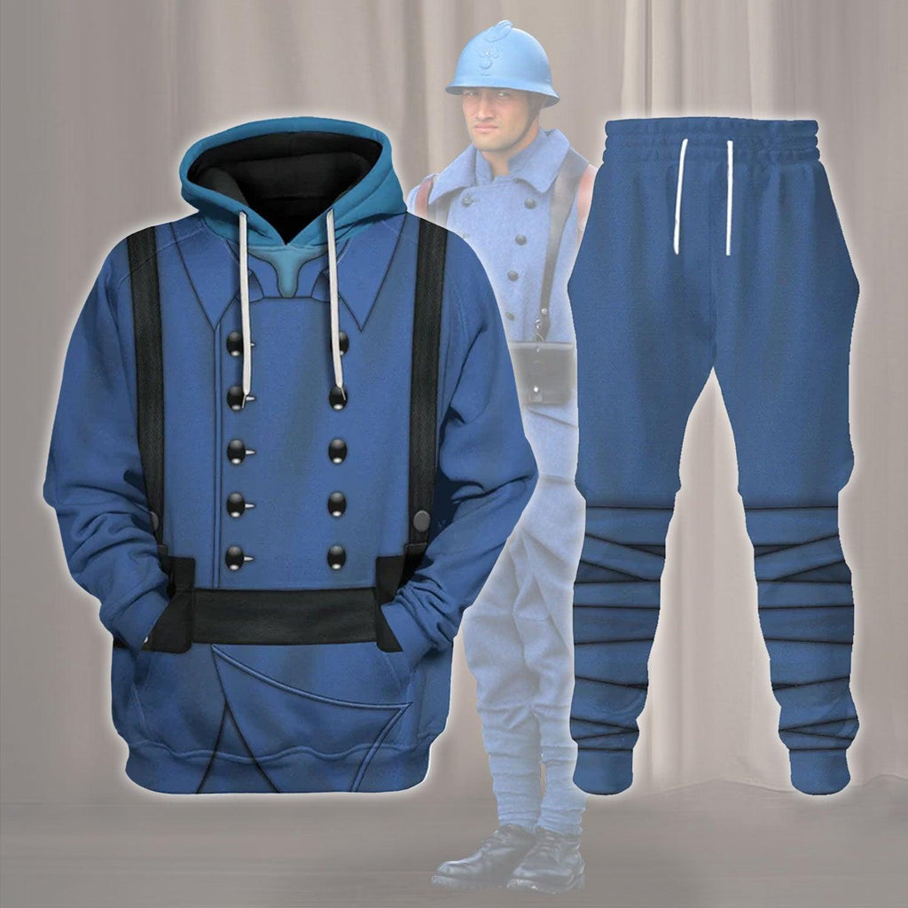 OodieGang World War 1 French Soldiers Costume Hoodie Sweatshirt T-Shirt Tracksuit - OodieGang.com