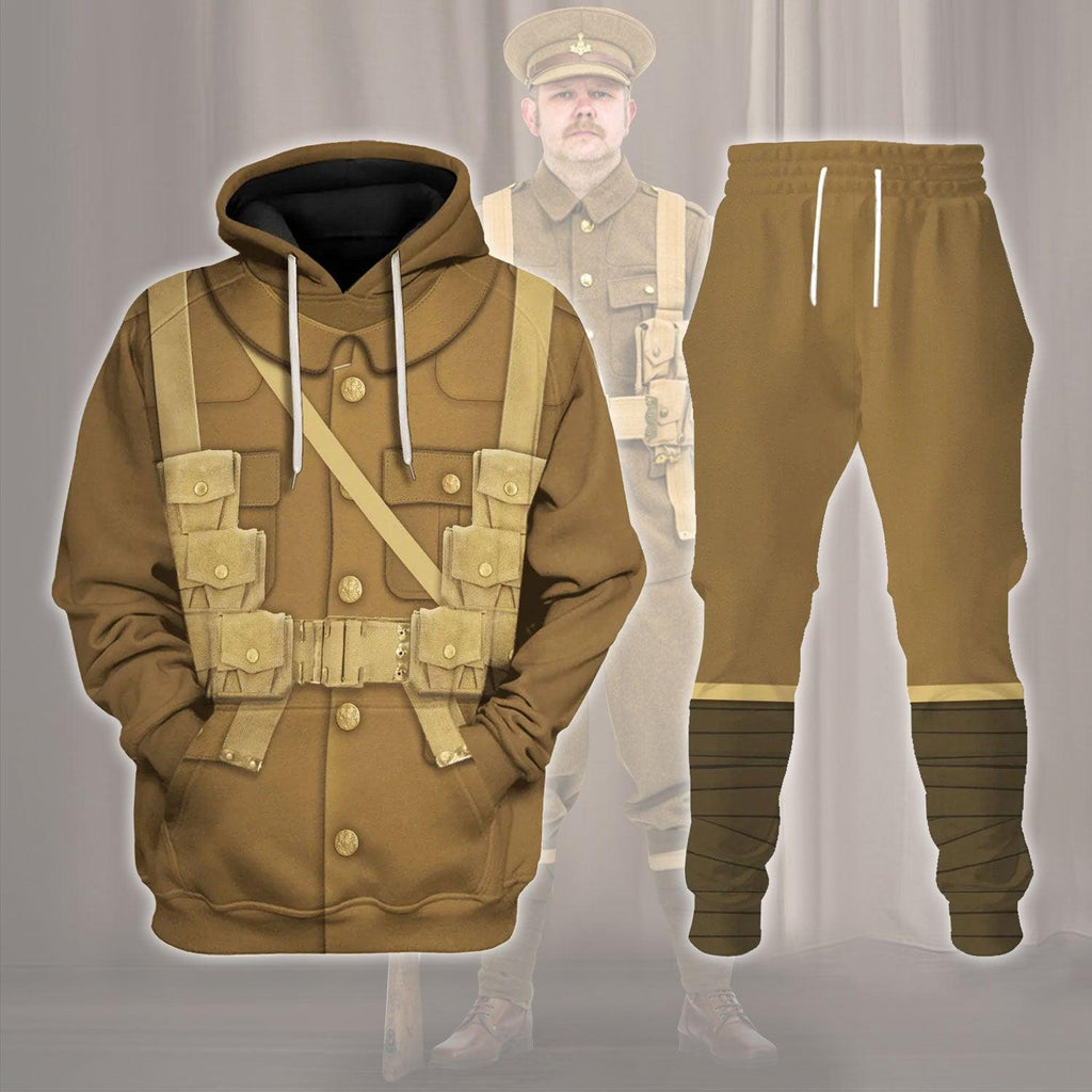 OodieGang World War I British Soldiers Costume Hoodie Sweatshirt T-Shirt Tracksuit - OodieGang.com