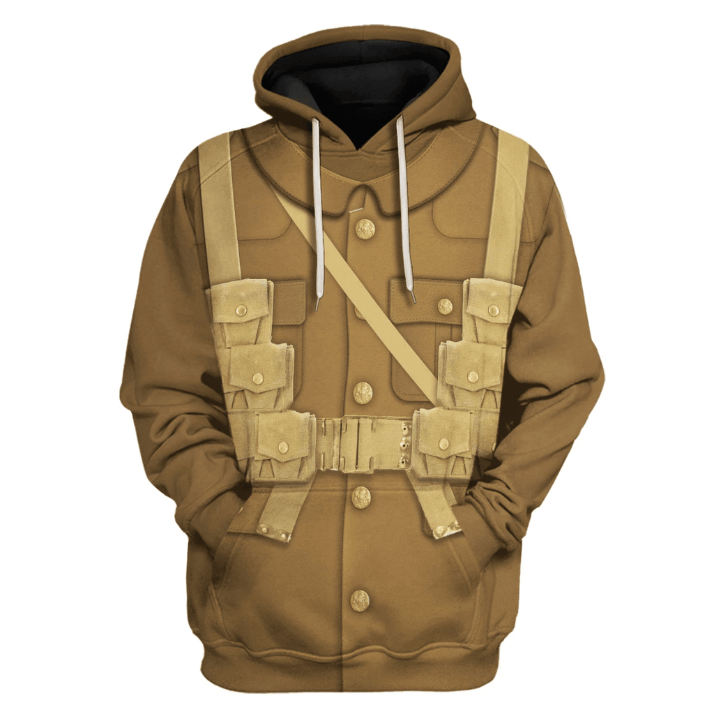 OodieGang World War I British Soldiers Costume Hoodie Sweatshirt T-Shirt Tracksuit - OodieGang.com