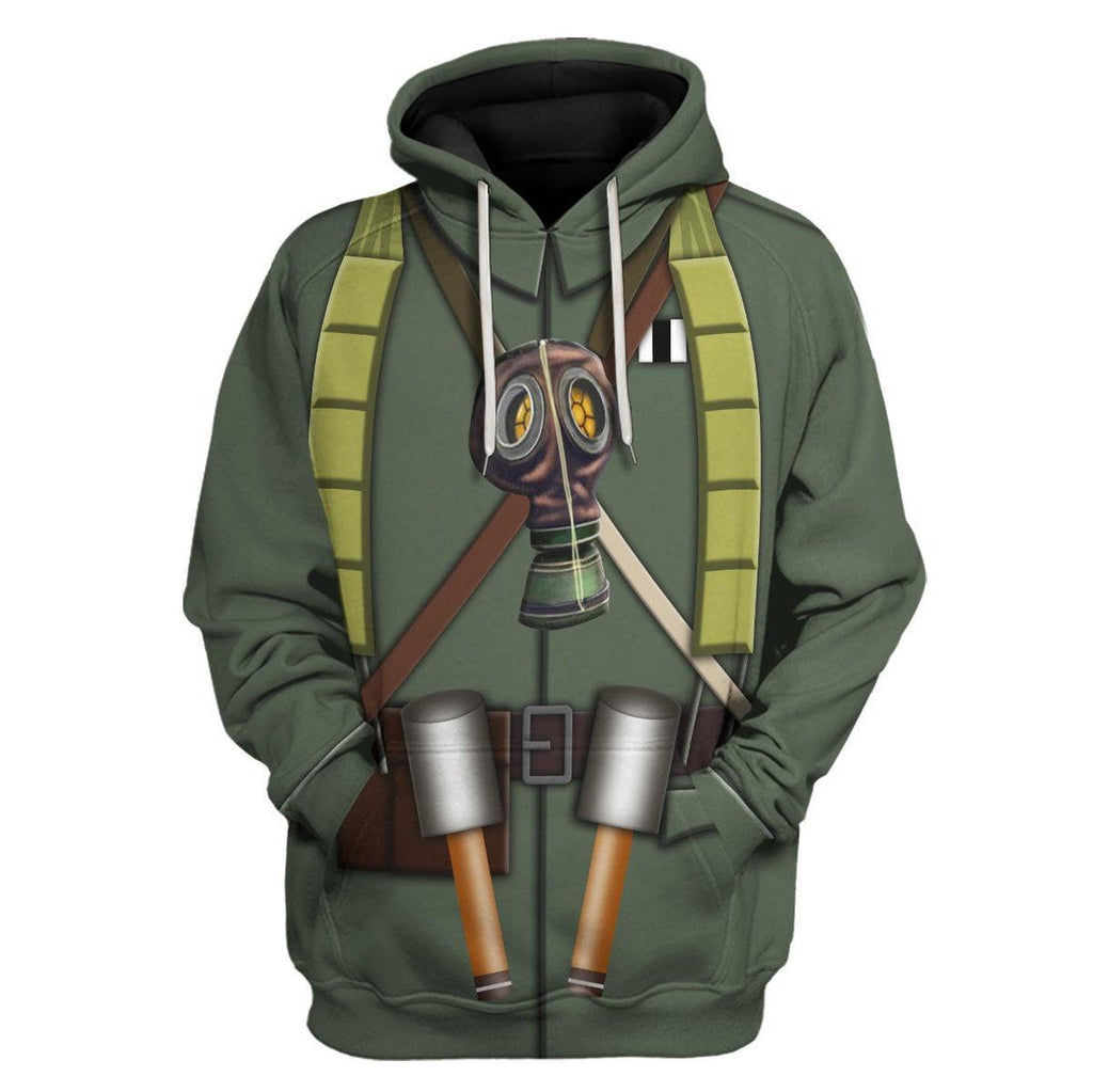 OodieGang WW1 German Sturmtruppen Infantryman Of The Stosstruppen Costume Hoodie Sweatshirt T-Shirt Tracksuit - OodieGang.com