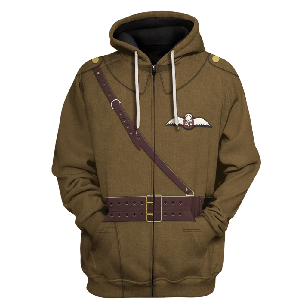 OodieGang WWI British Royal Flying Corps Costume Hoodie Sweatshirt T-Shirt Tracksuit - OodieGang.com