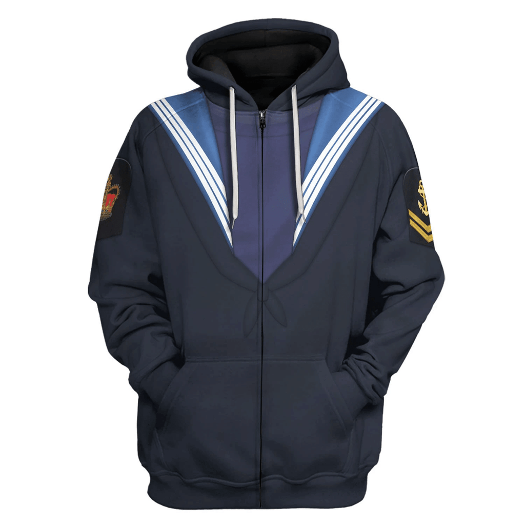 OodieGang WWII Royal Navy - Ratings Costume Hoodie Sweatshirt T-Shirt Tracksuit - OodieGang.com