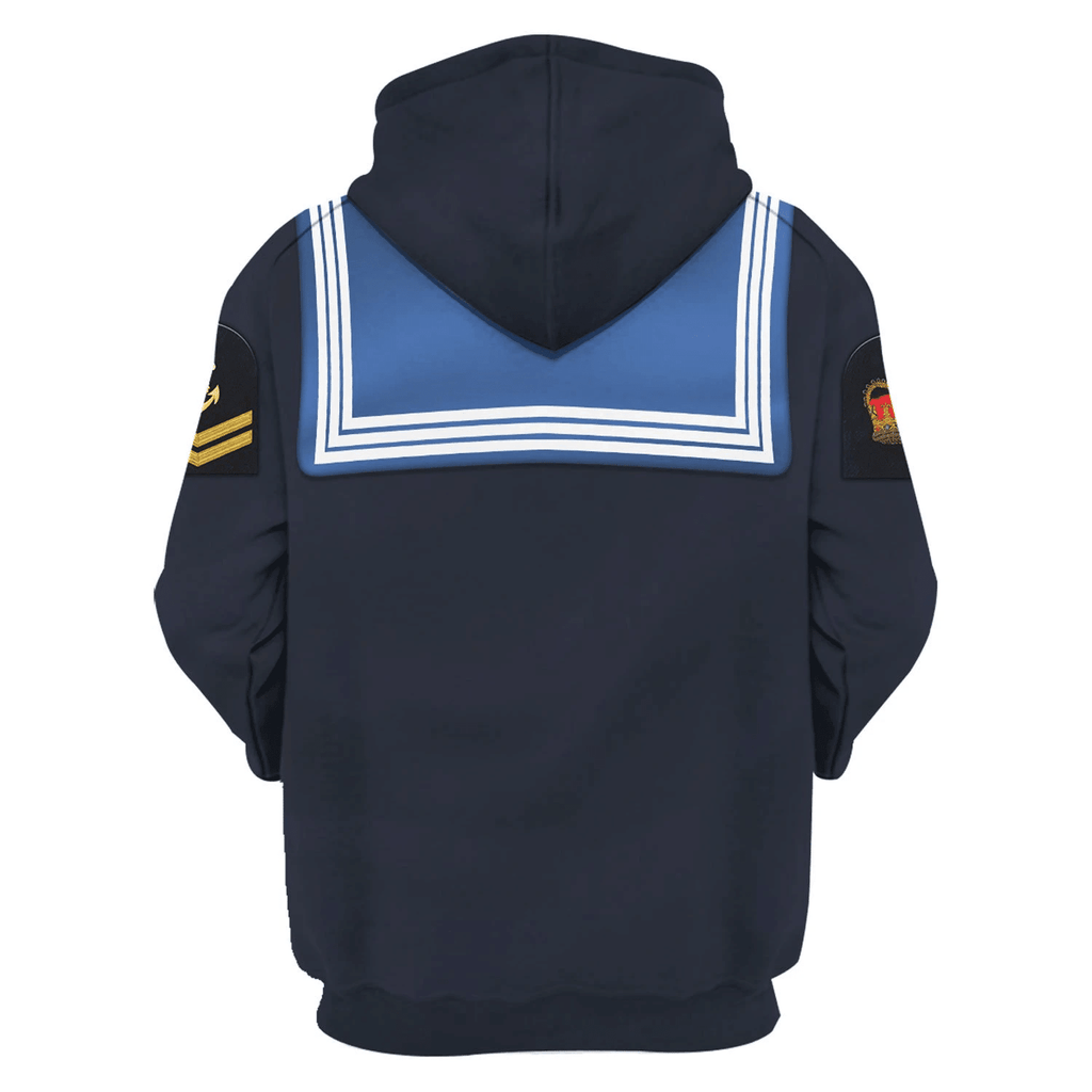 OodieGang WWII Royal Navy - Ratings Costume Hoodie Sweatshirt T-Shirt Tracksuit - OodieGang.com