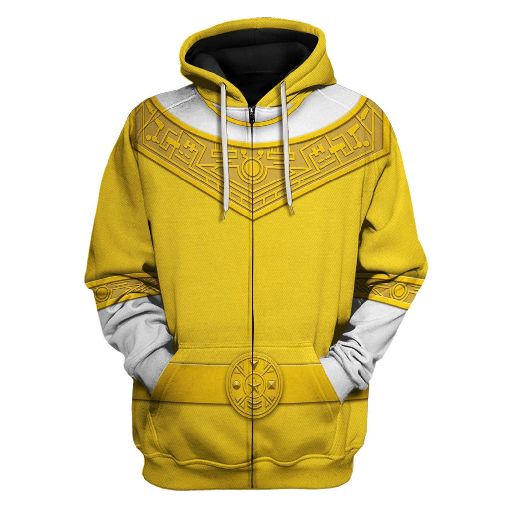 OodieGang Yellow Power Rangers Zeo Hoodies Sweatshirt T-shirt Hawaiian Tracksuit - OodieGang.com