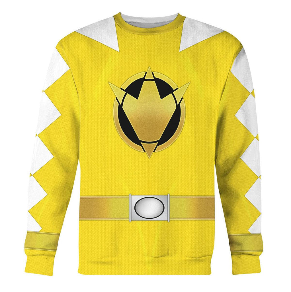 OodieGang Yellow Ranger Dino Thunder Hoodies Sweatshirt T-shirt Hawaiian Sweatpants - OodieGang.com