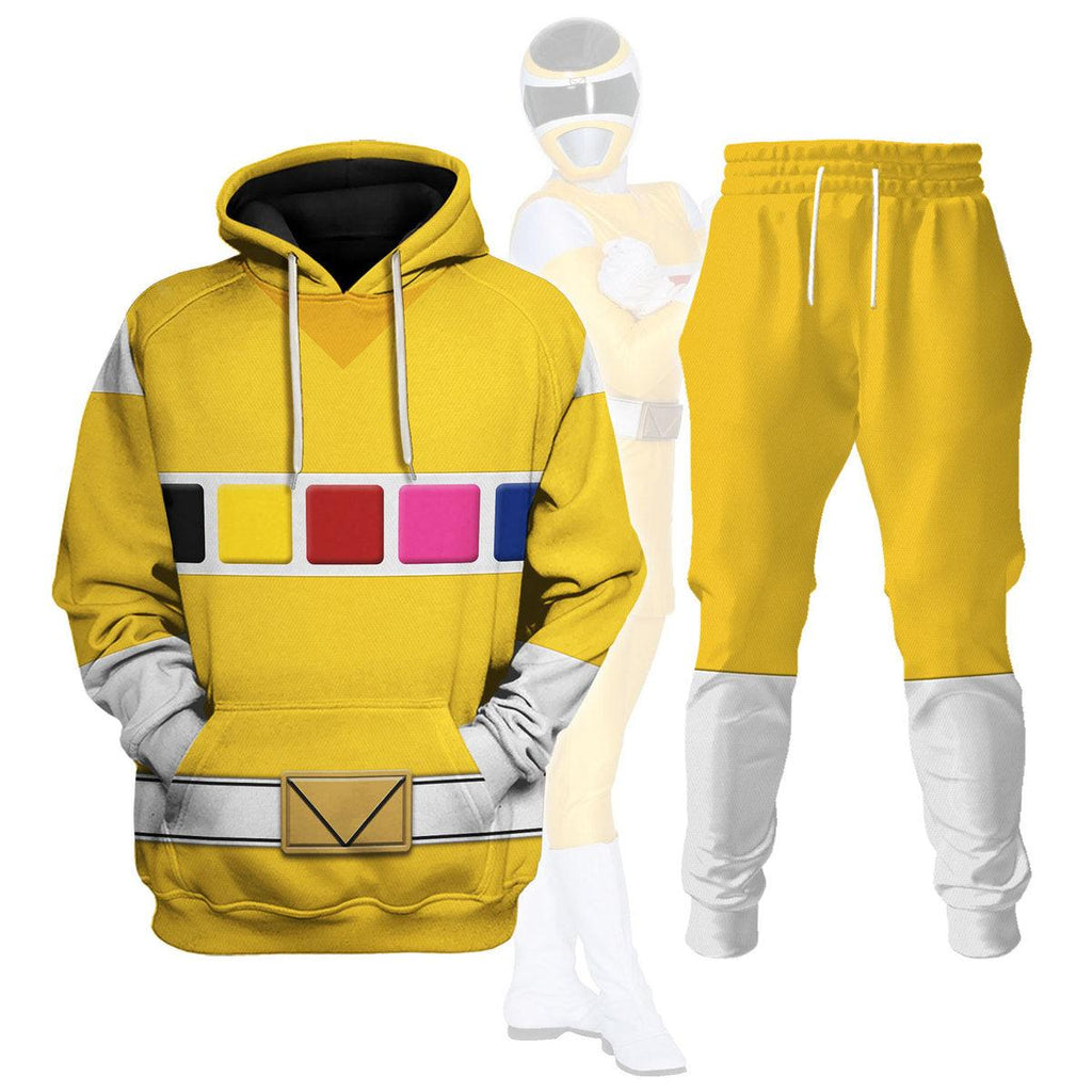 OodieGang Yellow Space Ranger Hoodies Sweatshirt T-shirt Hawaiian Tracksuit - OodieGang.com