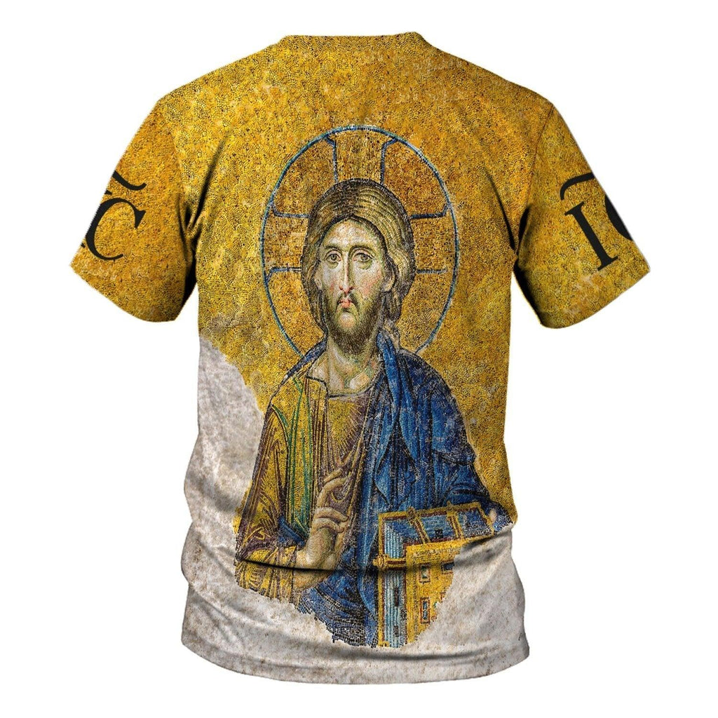 Gold Christian Orthodox Jesus T-shirt - OodieGang