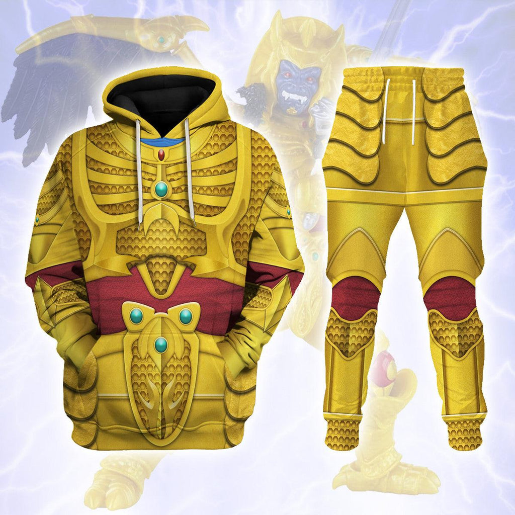 Goldar Mighty Morphin Hoodies Sweatshirt T-shirt Hawaiian Tracksuit - OodieGang.com