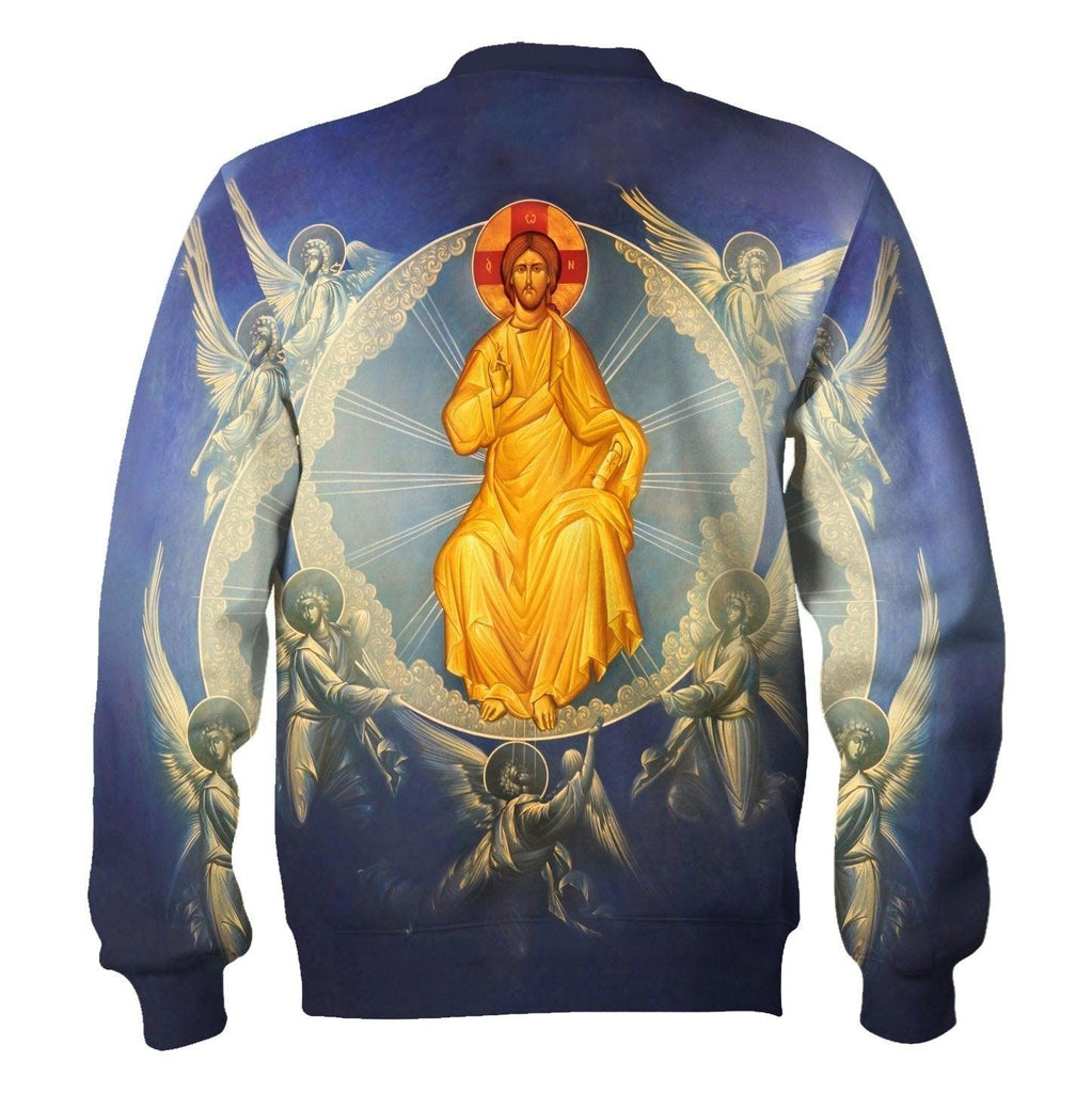 Golden Christ Pantocrator Jesus Eastern Orthodox Sweatshirt - OodieGang