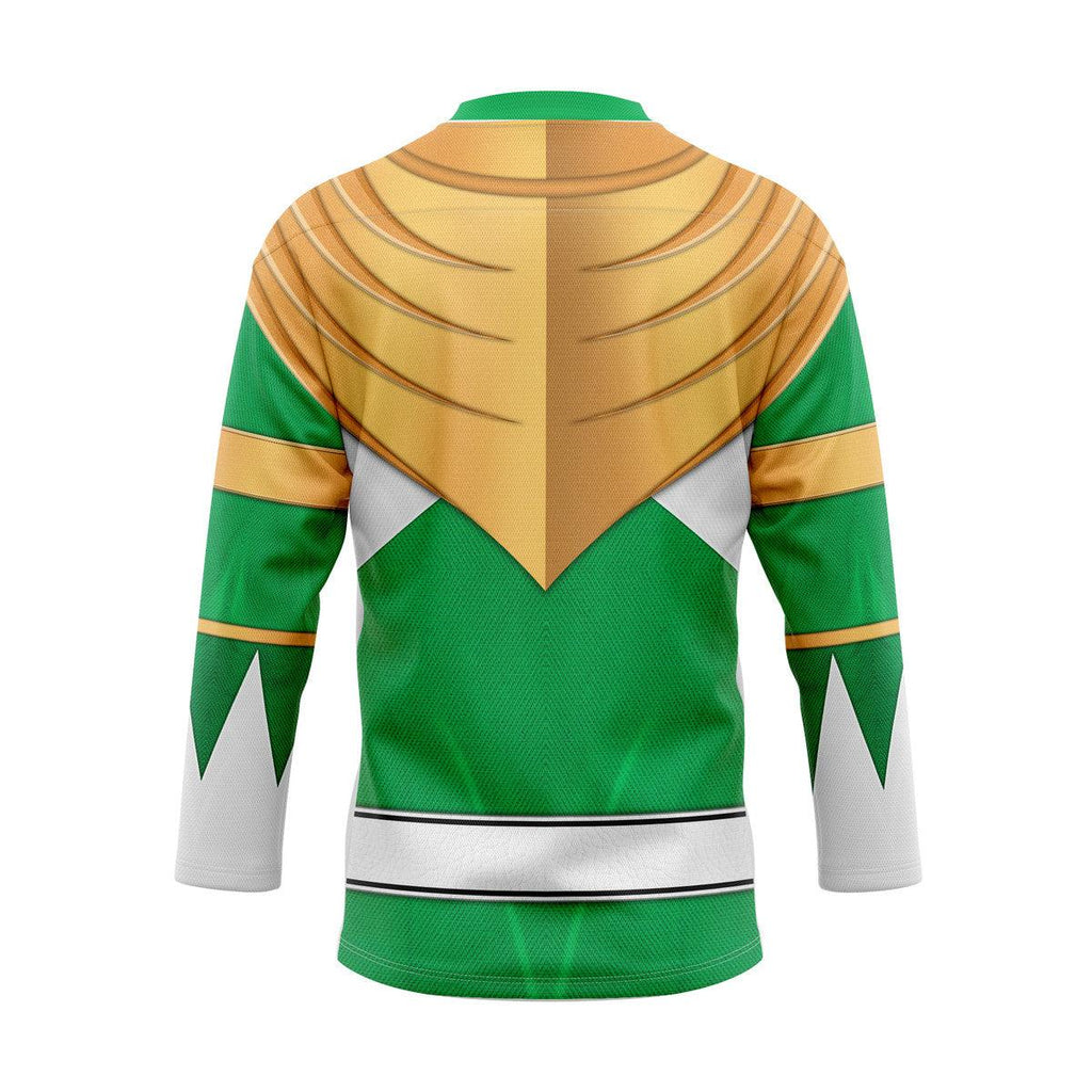 Green Ranger Dragon Shield Hockey Jersey - OodieGang.com