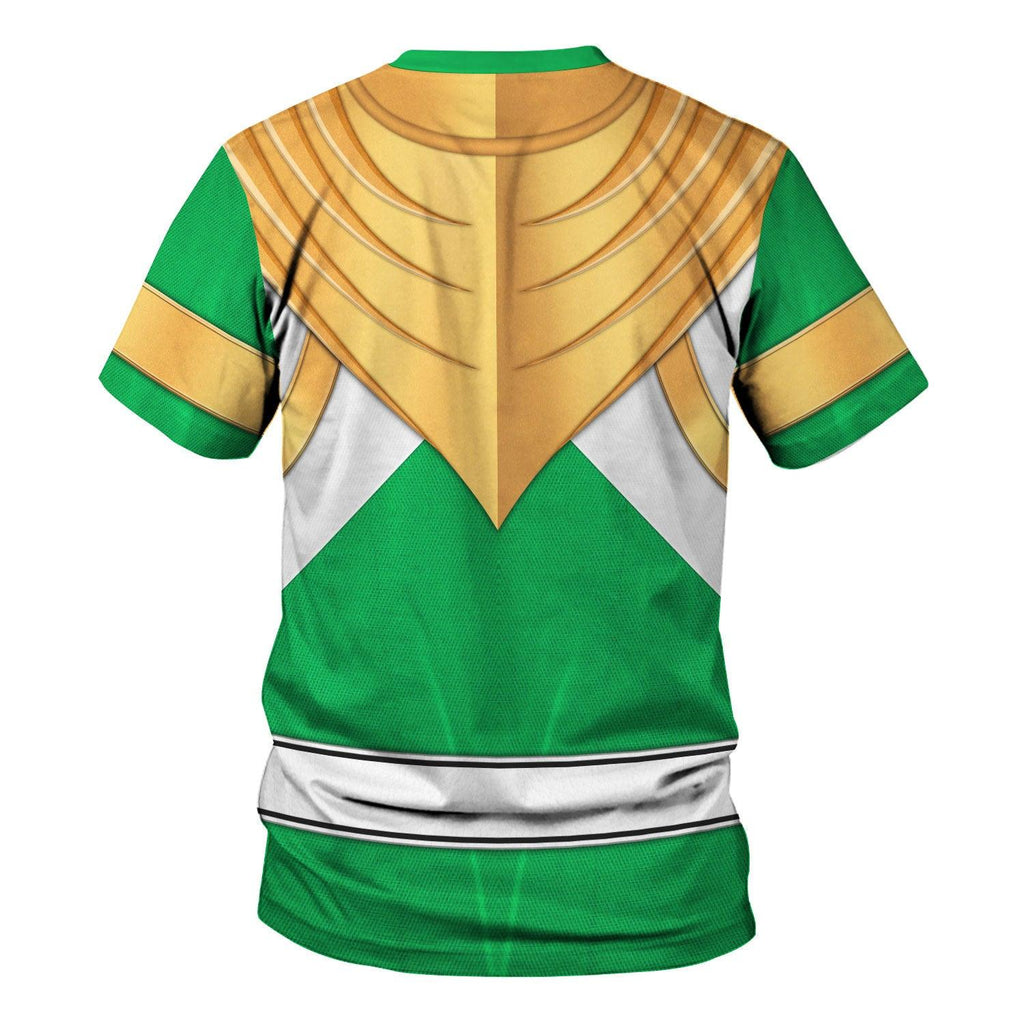 Green Ranger Dragon Shield Hoodies Sweatshirt T-shirt Hawaiian Tracksuit - OodieGang.com