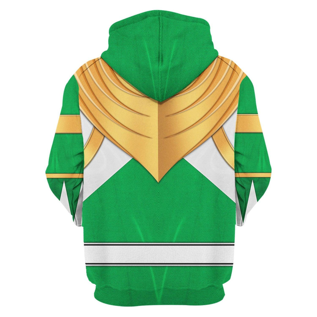 Green Ranger Dragon Shield Hoodies Sweatshirt T-shirt Hawaiian Tracksuit - OodieGang.com