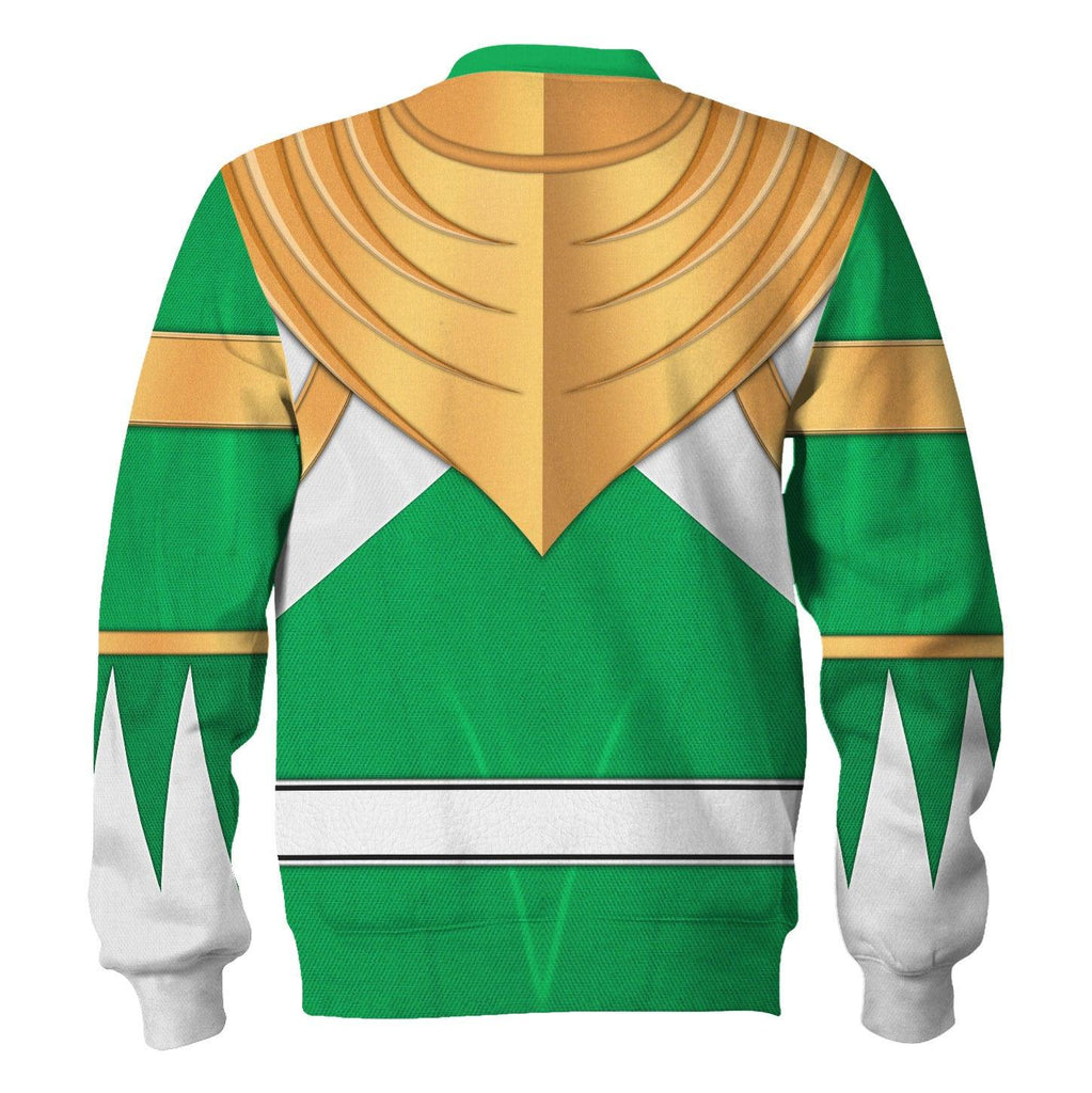 Green Ranger Dragon Shield Hoodies Sweatshirt T-shirt Hawaiian Tracksuit - OodieGang.com