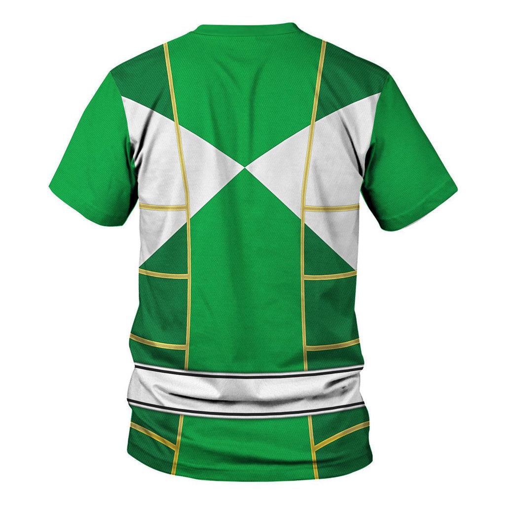 Green Ranger Mighty Morphin Cosplay Hoodies Sweatshirt T-shirt Hawaiian - OodieGang.com