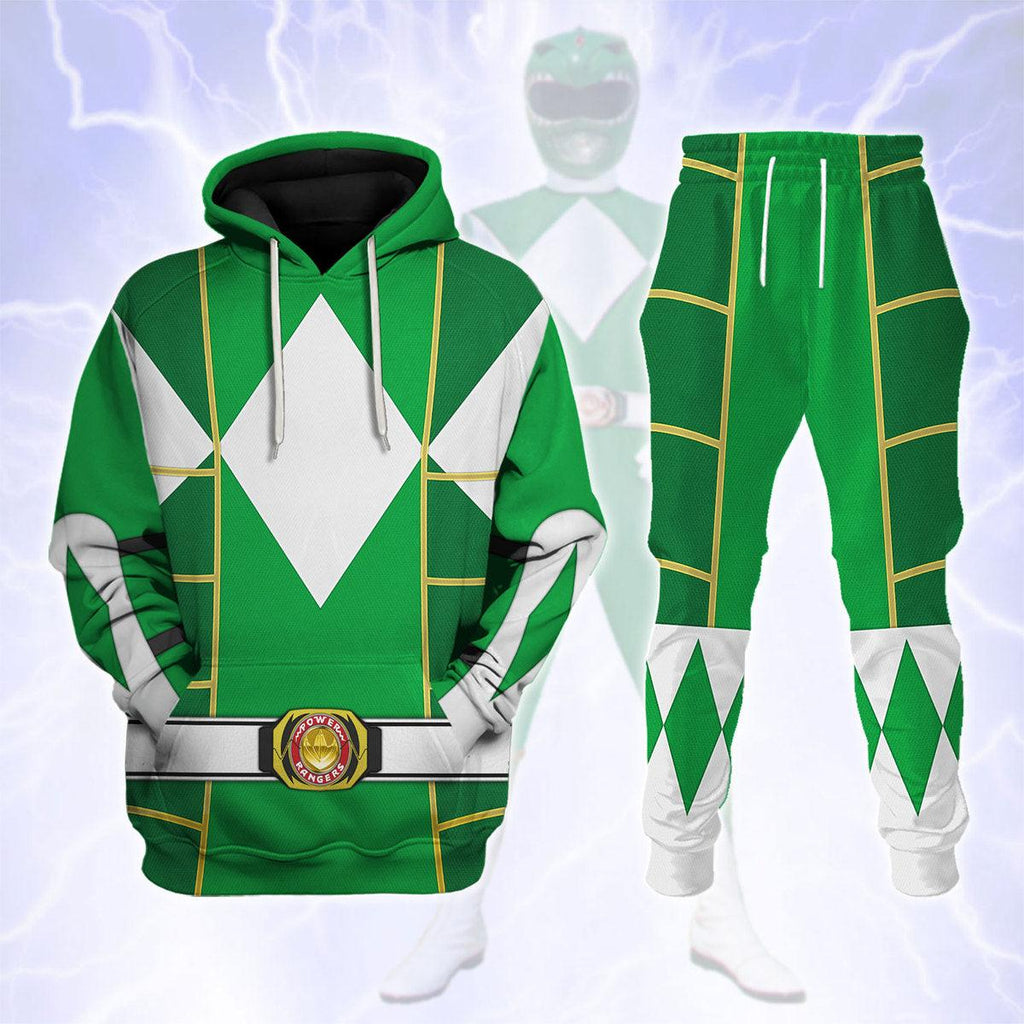 Green Ranger Mighty Morphin Cosplay Hoodies Sweatshirt T-shirt Hawaiian - CustomsPig.com