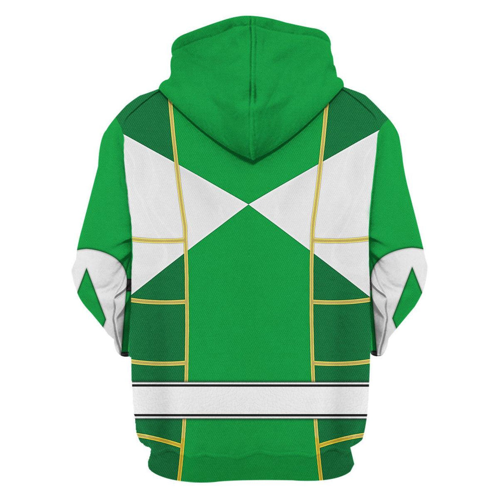 Green Ranger Mighty Morphin Cosplay Hoodies Sweatshirt T-shirt Hawaiian - OodieGang.com