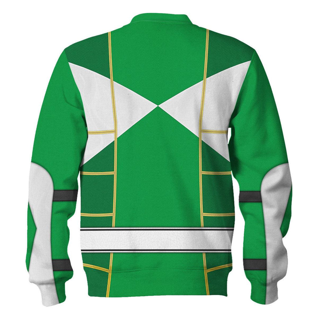 Green Ranger Mighty Morphin Cosplay Hoodies Sweatshirt T-shirt Hawaiian - OodieGang.com