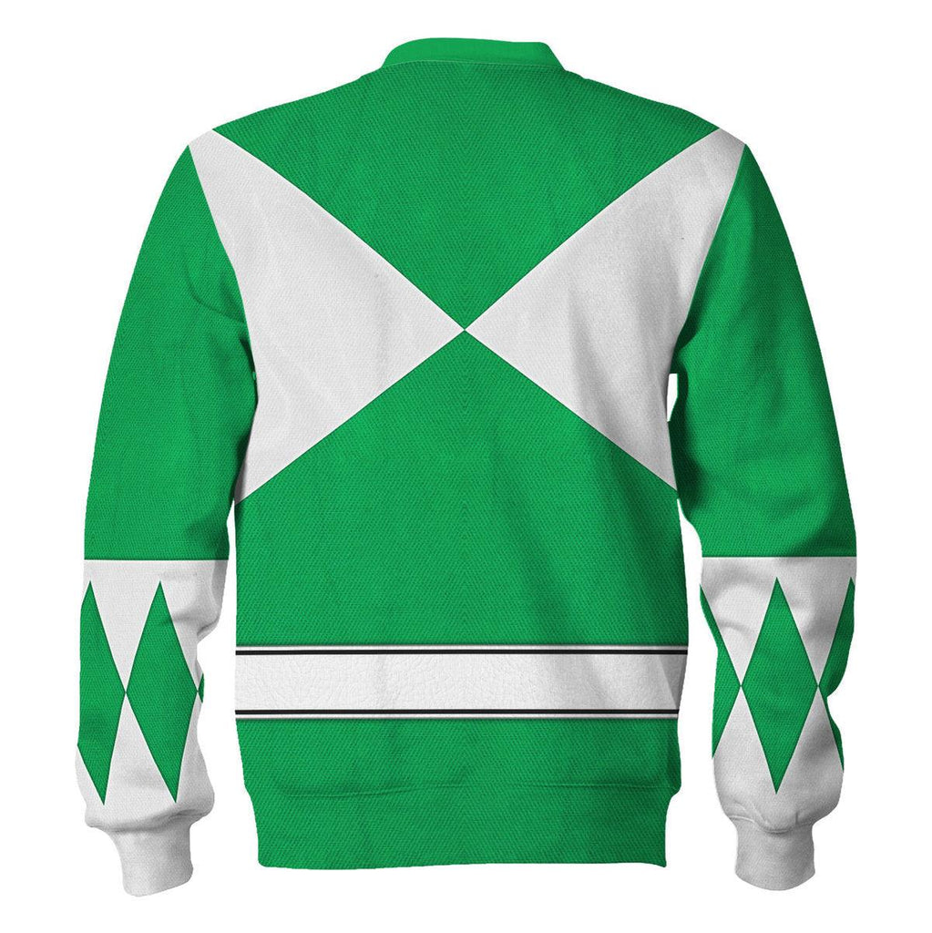 Green Ranger Mighty Morphin Hoodies Sweatshirt T-shirt Hawaiian Tracksuit - OodieGang.com