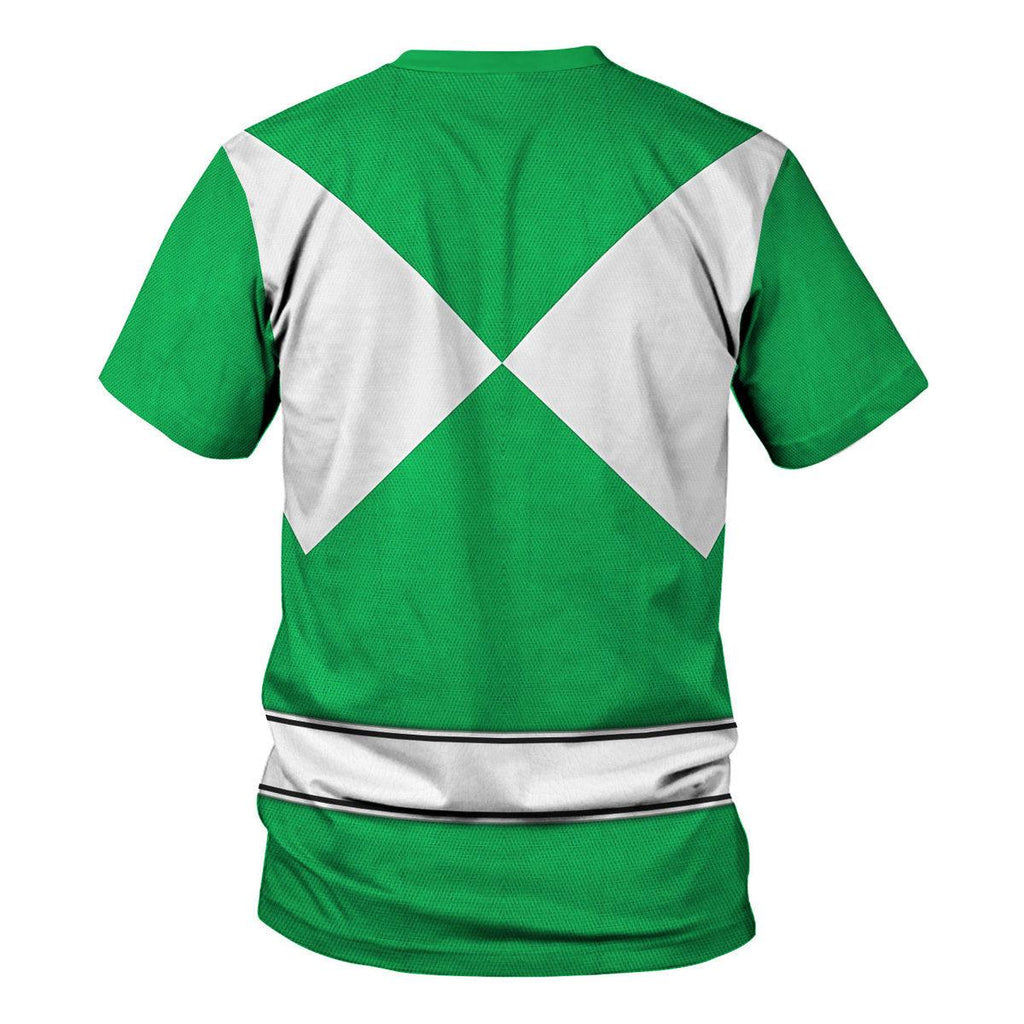 Green Ranger Mighty Morphin Hoodies Sweatshirt T-shirt Hawaiian Tracksuit - OodieGang.com