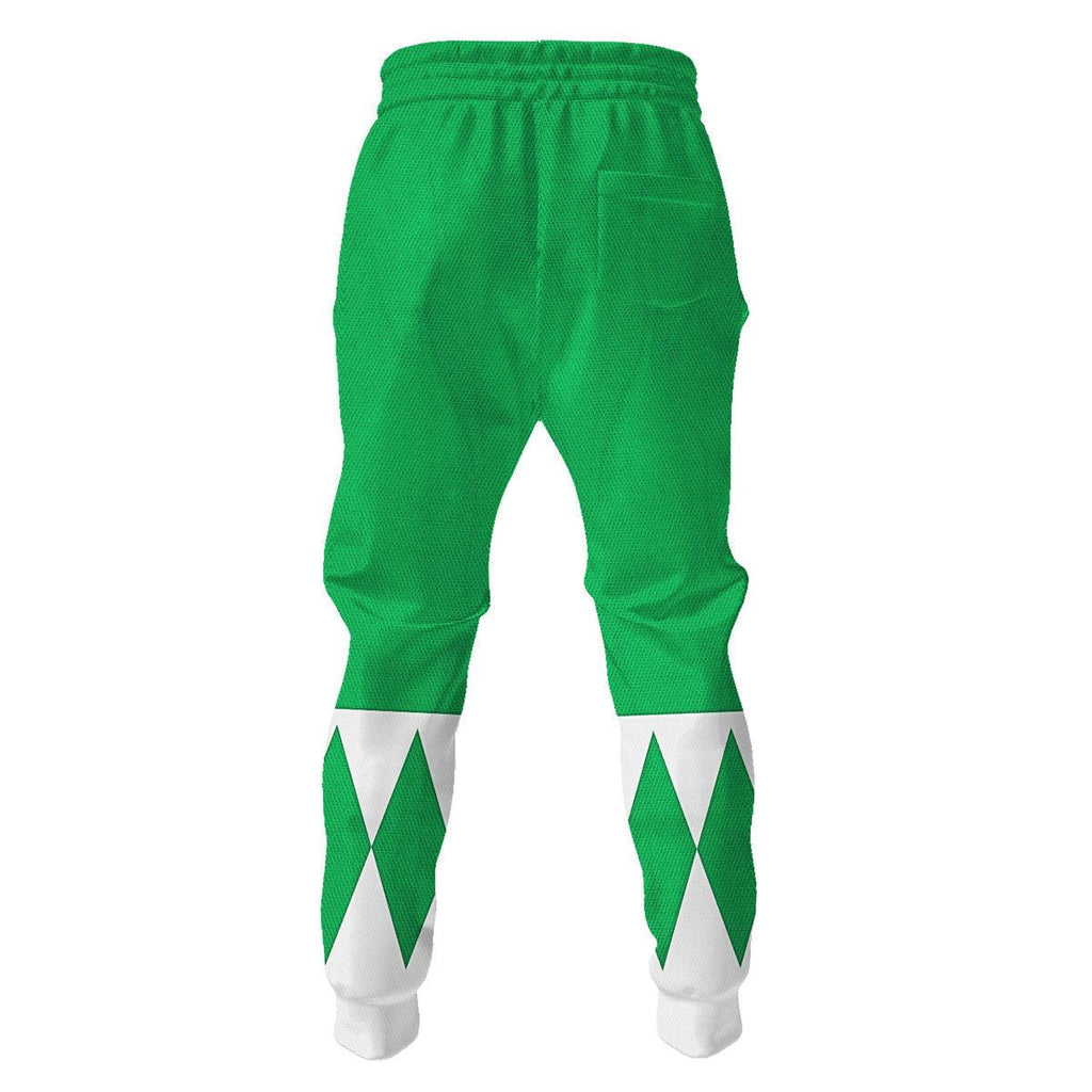 Green Ranger Mighty Morphin Hoodies Sweatshirt T-shirt Hawaiian Tracksuit - OodieGang.com