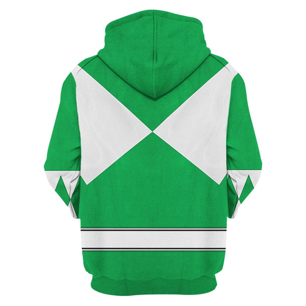 Green Ranger Mighty Morphin Hoodies Sweatshirt T-shirt Hawaiian Tracksuit - OodieGang.com