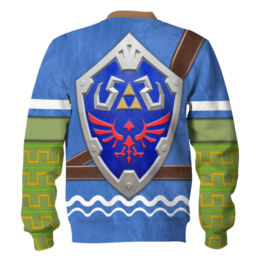 Hero's Clothes - Wind Waker Attire Shield Unisex Hoodie Sweatshirt T-shirt Sweatpants Cosplay - OodieGang.com