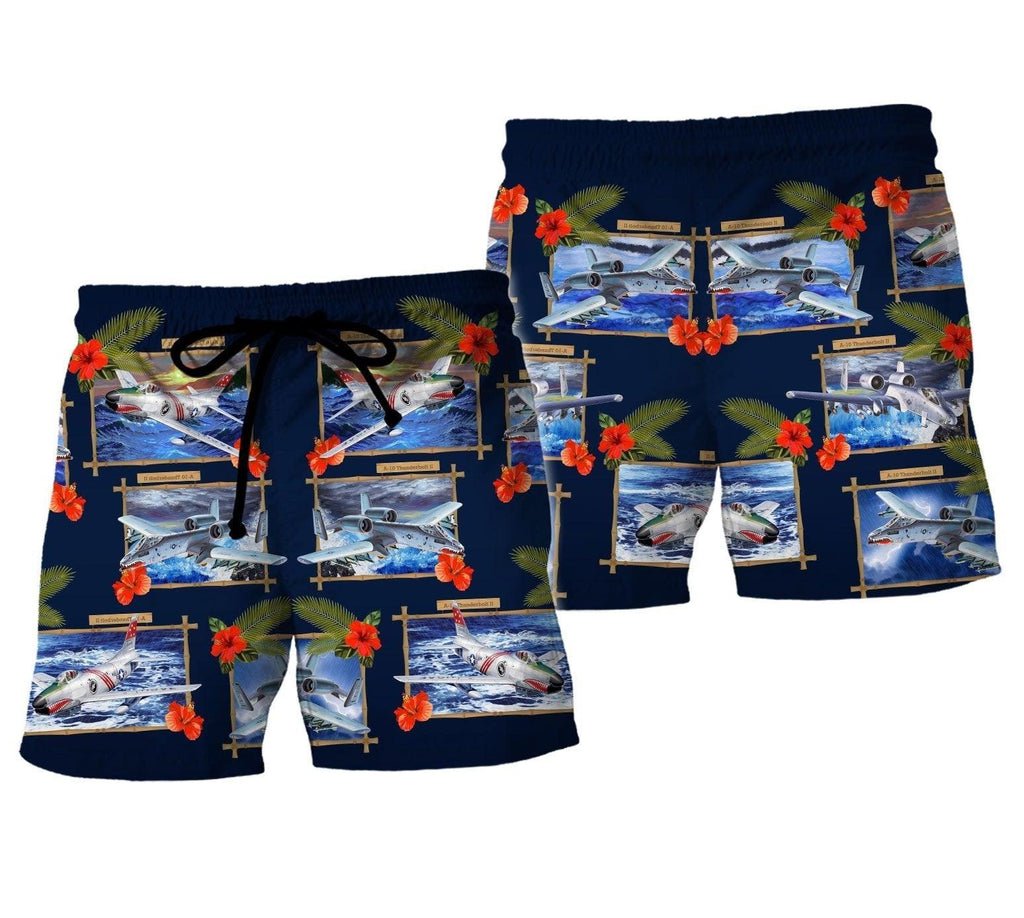 Hibiscus A-10 Thunderbolt Ii (United States) Men Shorts / Xs Qm1049