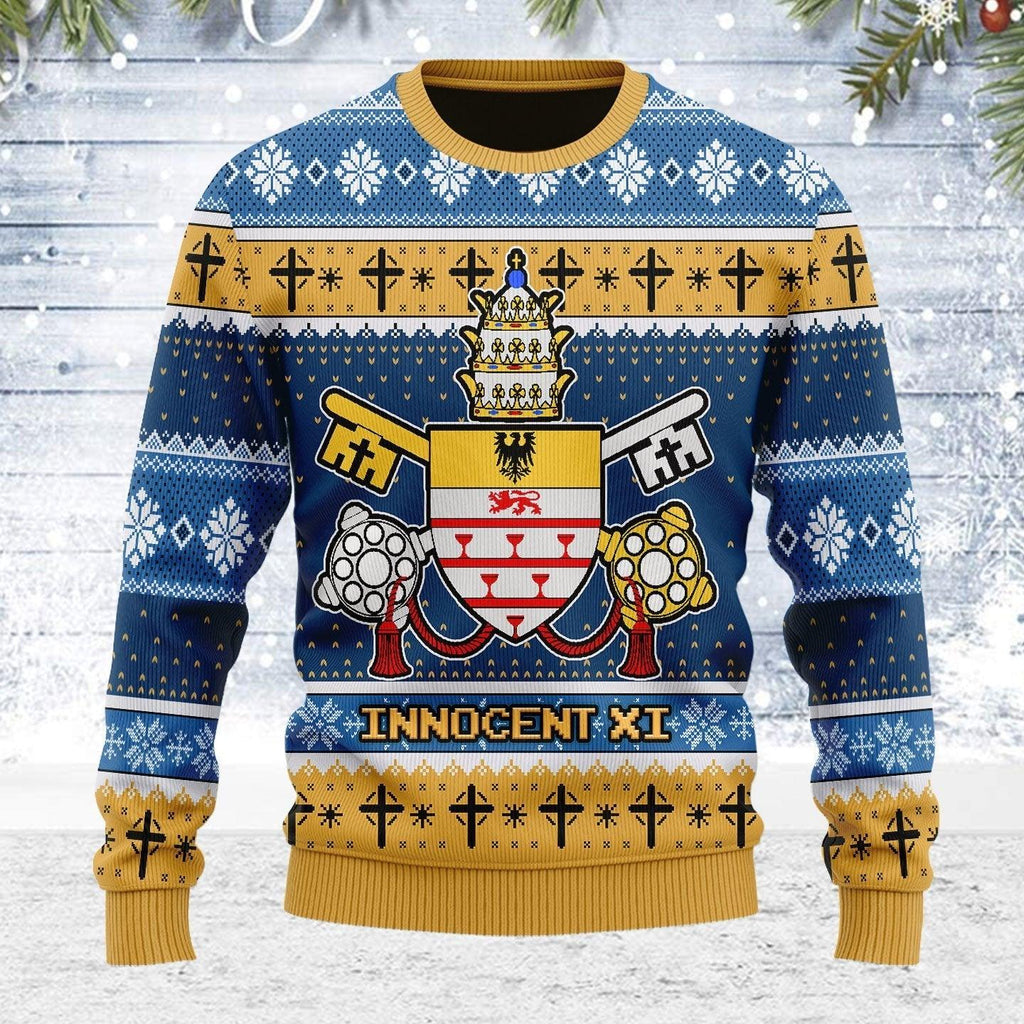 Innocent XI Coat Of Arms Ugly Christmas Sweater - OodieGang