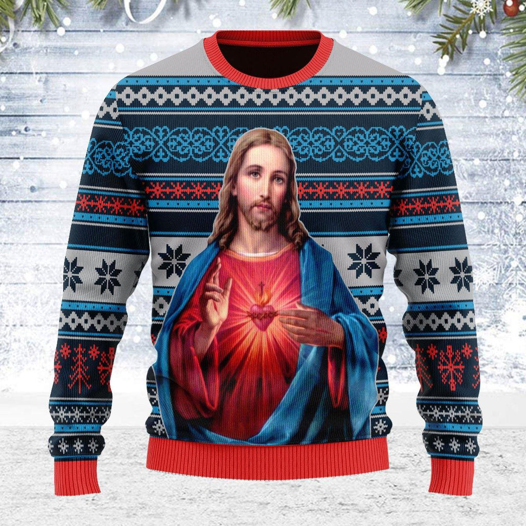 Jesus Christ Ugly Christmas Sweater - OodieGang