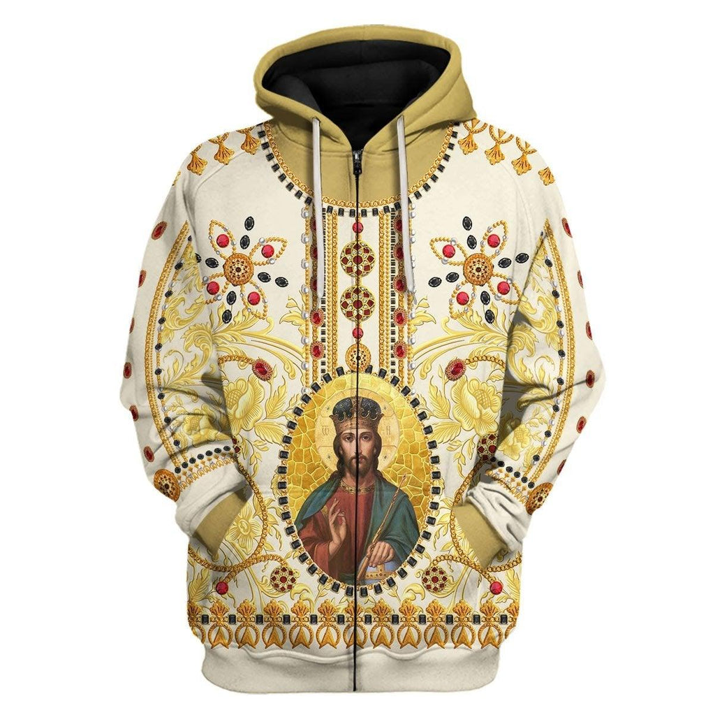 Jesus Christ Zip Hoodie - OodieGang