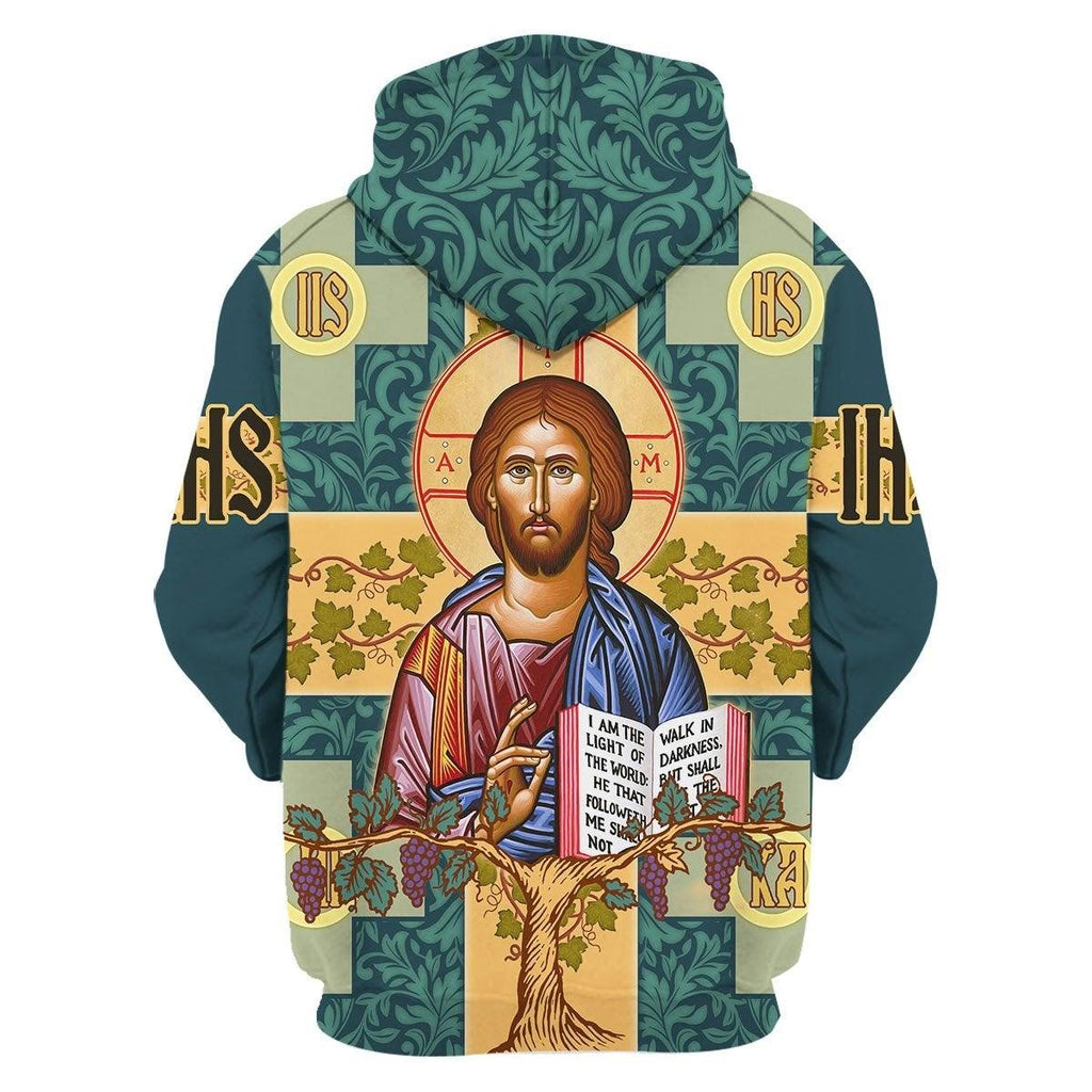 Jesus Greek Orthodoxy Zip Hoodie - OodieGang