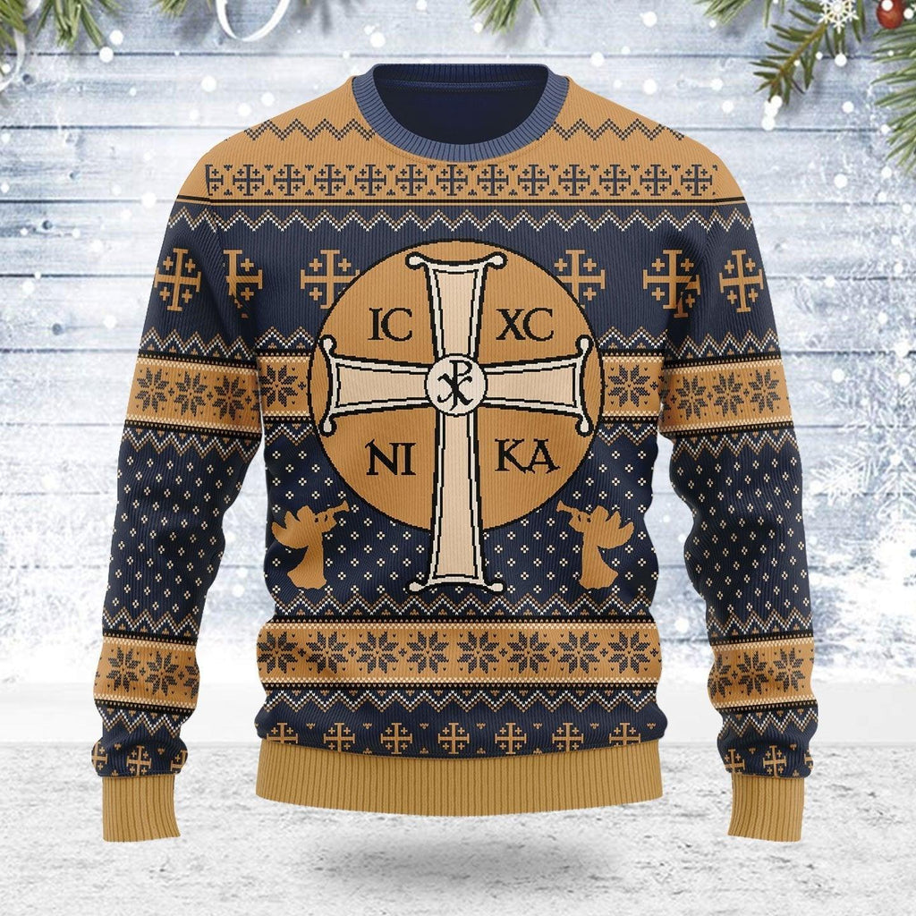 Jesus IC XC Ugly Christmas Sweater - OodieGang