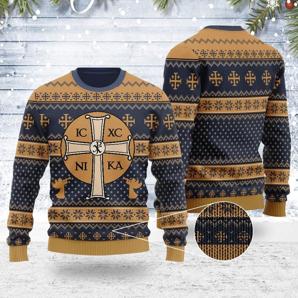 Jesus IC XC Ugly Christmas Sweater - OodieGang