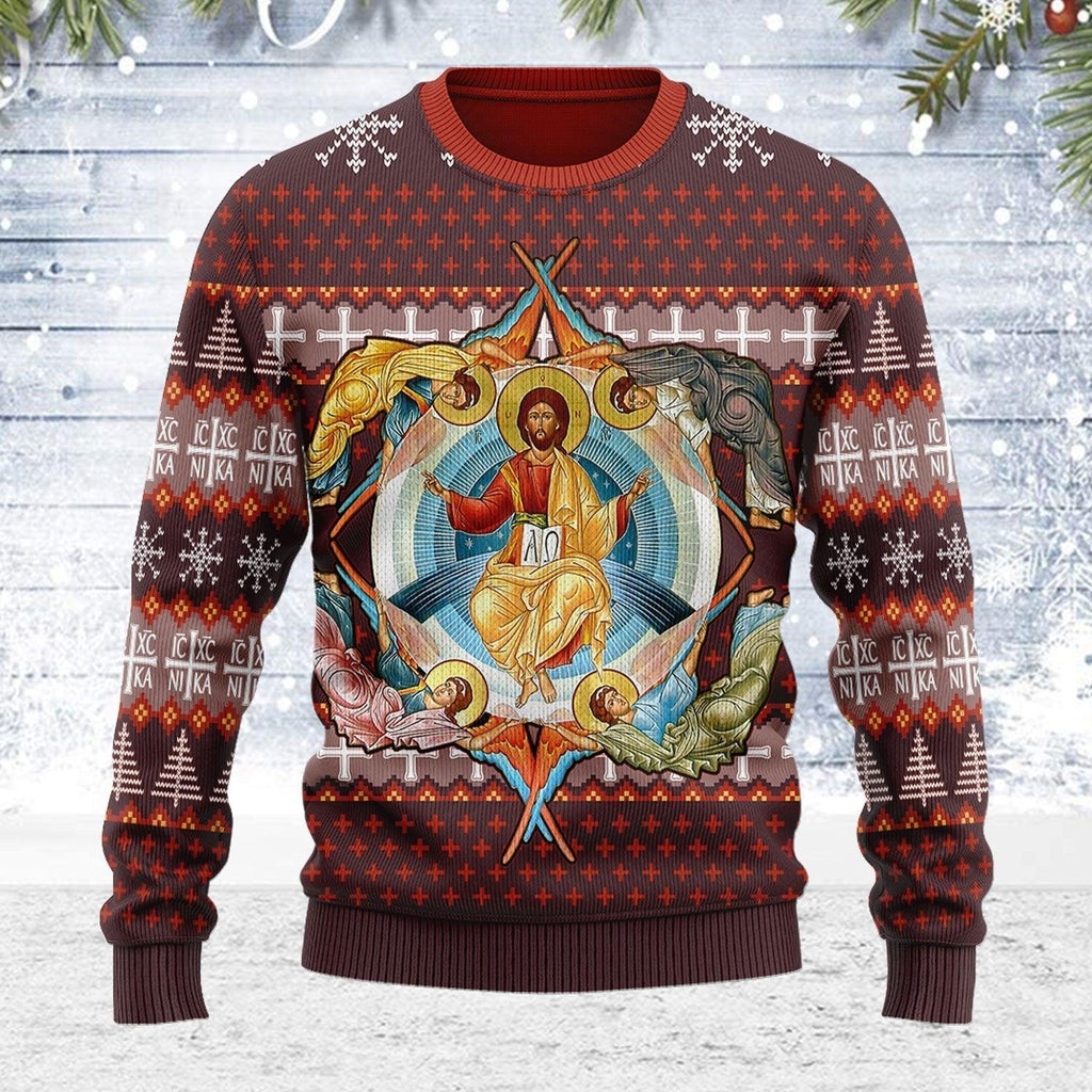 Jesus Orthodoxy Ugly Christmas Sweater - OodieGang