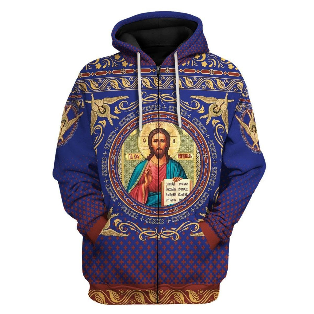 Jesus Zip Hoodie - OodieGang