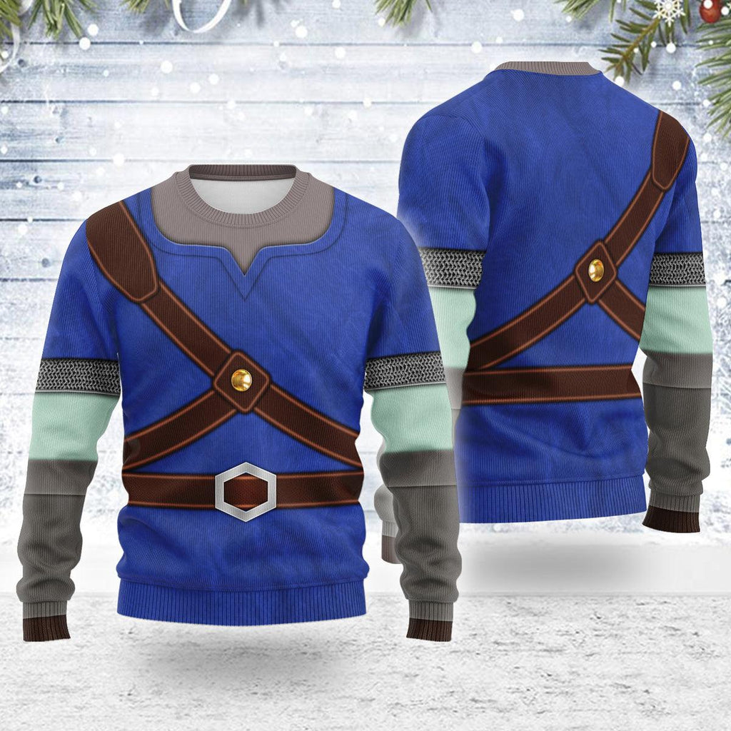 Knights of Skyloft Blue Themed Costume Unisex Christmas Wool Sweater - OodieGang.com