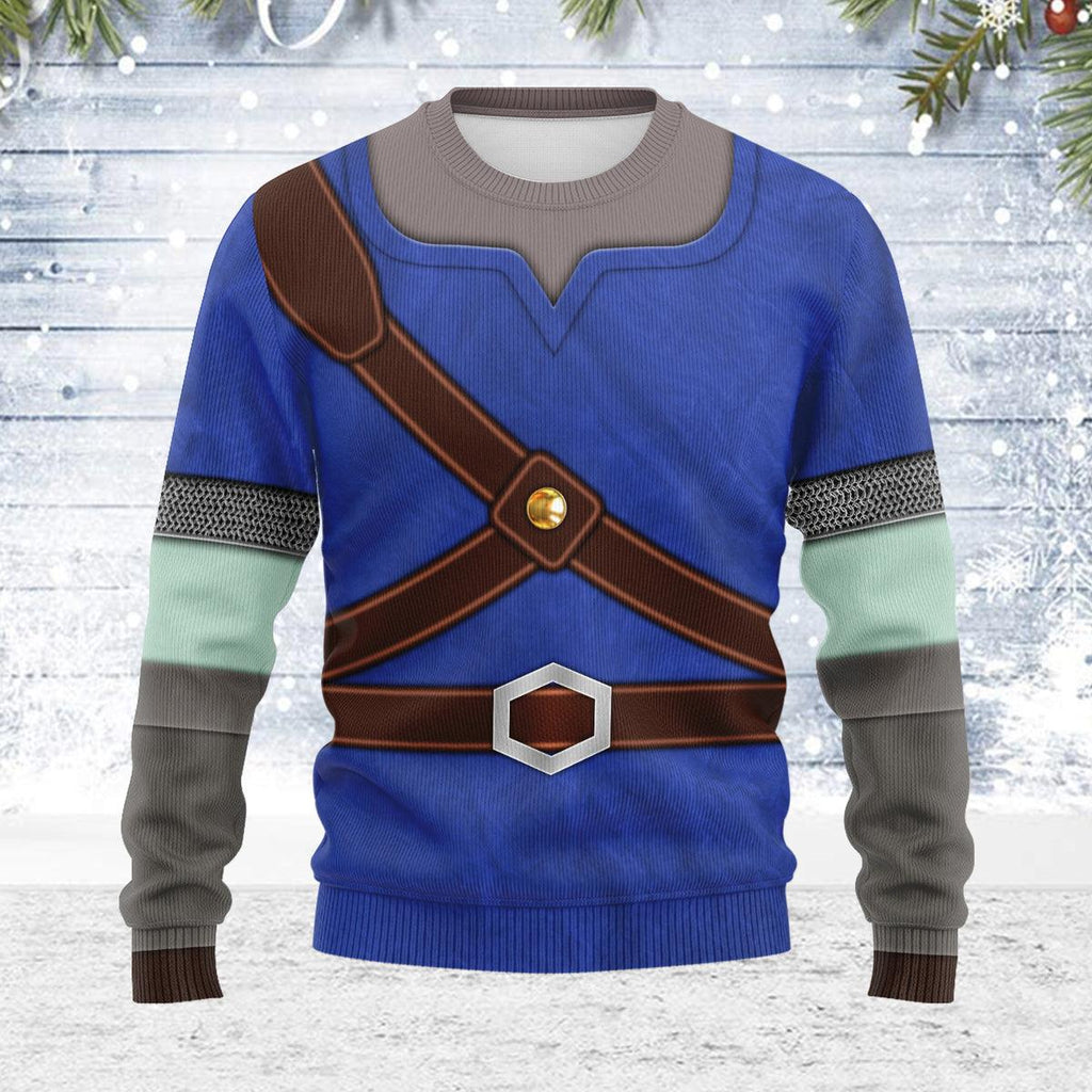 Knights of Skyloft Blue Themed Costume Unisex Christmas Wool Sweater - OodieGang.com