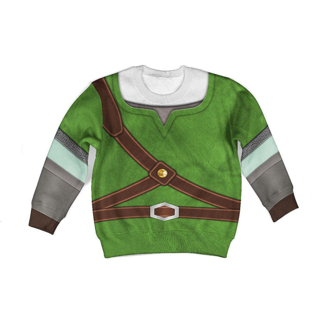 Knights of Skyloft Green Costume Kid Tops Hoodie Sweatshirt T-Shirt - OodieGang.com