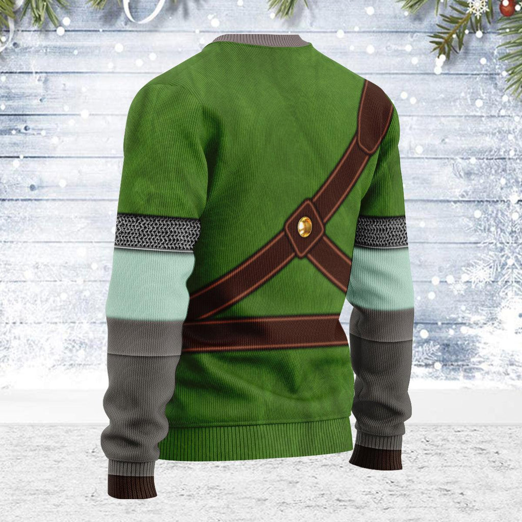 Knights of Skyloft Green Themed Costume Unisex Christmas Wool Sweater - OodieGang.com