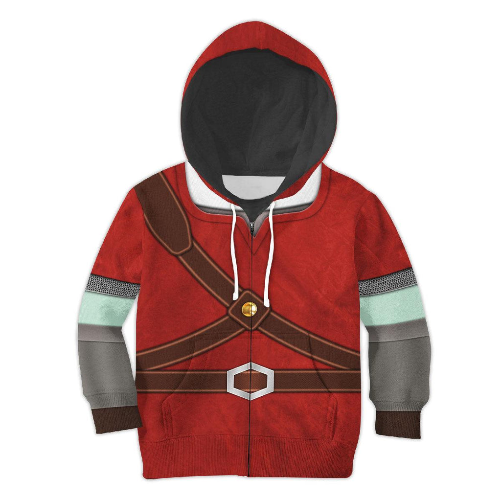 Knights of Skyloft Red Costume Kid Tops Hoodie Sweatshirt T-Shirt - OodieGang.com