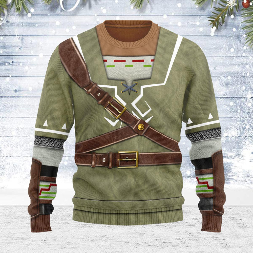 Link Attire Themed Costume Unisex Christmas Wool Sweater - OodieGang.com