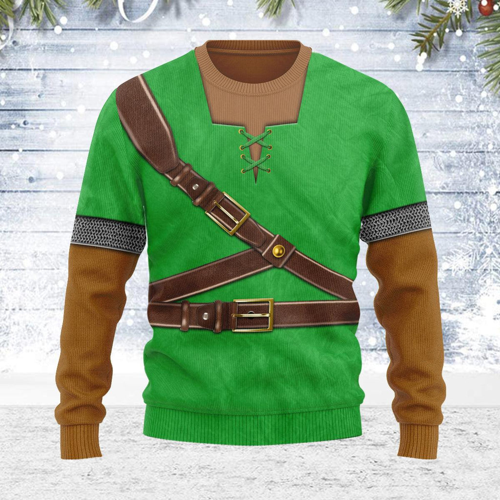 Link Iconic Attire Themed Costume Unisex Christmas Wool Sweater - OodieGang.com