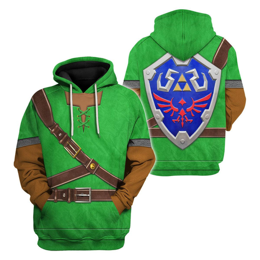 Link Iconic Shield Iconic Costume Unisex Hoodie Sweatshirt T-shirt Sweatpants Cosplay - CustomsPig.com