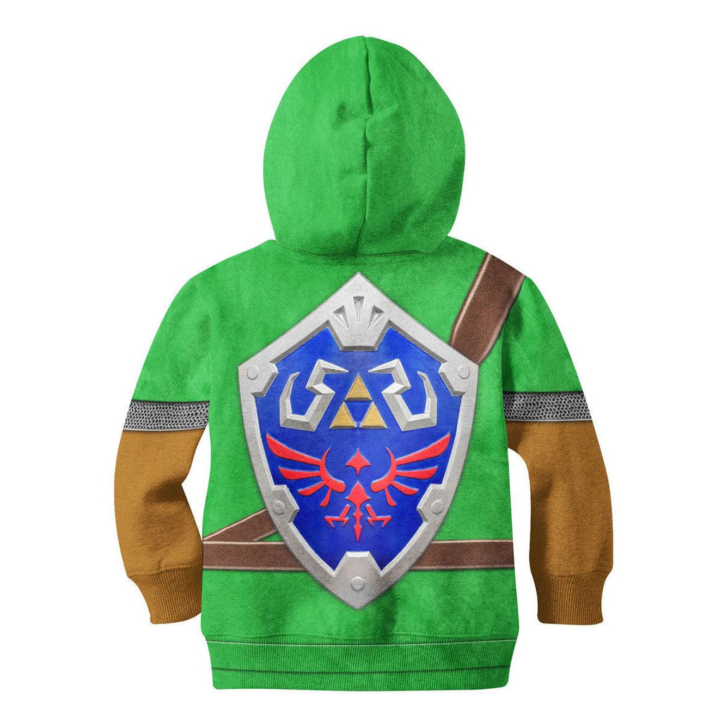 Link Iconic Shield Kid Tops Hoodie Sweatshirt T-Shirt - OodieGang.com