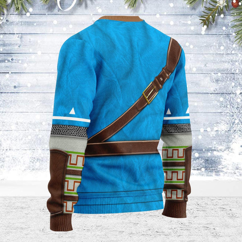 Link Zelda Champions Tunic Themed Costume Unisex Christmas Wool Sweater - OodieGang.com